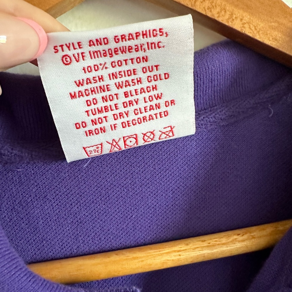 Vintage 2003 NFL Minnesota Vikings Purple/Yellow Short Sleeve Polo Shirt Size L - Picture 6 of 7
